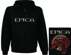 mikina s kapucí a zipem Epica - crow