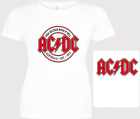 bílé dámské triko AC/DC - High Voltage Rock And Roll