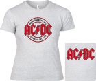 šedivé dámské triko AC/DC - High Voltage Rock And Roll