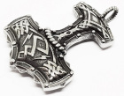 ocelový přívěsek na krk Thorovo Kladivo 44 mm