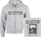šedivá mikina s kapucí a zipem Led Zeppelin - Untitled