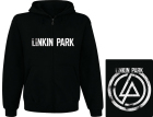 mikina s kapucí a zipem Linkin Park - white logo