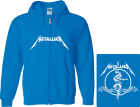 modrá mikina s kapucí a zipem Metallica - Death Magnetic