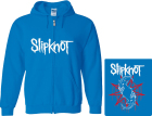 modrá mikina s kapucí a zipem Slipknot - Goat