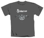 šedivé triko Sabaton - Carolus Rex