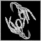 nášivka Korn - skeleton hands