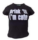 dětské dívčí triko Drink