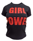 černé dětské dívčí  triko Girl Power