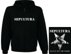 mikina s kapucí a zipem Sepultura - Live In Sao Paulo