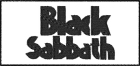 bílá nášivka Black Sabbath