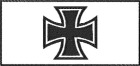 bílá nášivka Maltézský Kříž II