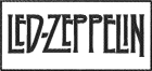 bílá nášivka Led Zeppelin