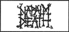 bílá nášivka Napalm Death
