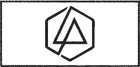 bílá nášivka Linkin Park - logo II
