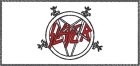bílá nášivka Slayer - pentagram