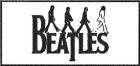 bílá nášivka The Beatles