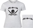 šedivé dámské triko Helloween - est. 1984