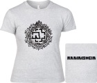 šedivé dámské triko Rammstein - logo