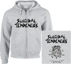 šedivá mikina s kapucí a zipem Suicidal Tendencies - Possessed