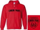 červená mikina s kapucí a zipem Linkin Park - Underground
