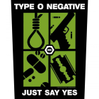 nášivka na záda, zádovka Type O Negative - Just Say Yes