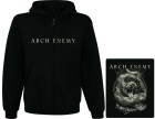 mikina s kapucí a zipem Arch Enemy - Deceiver