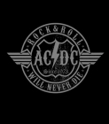 nášivka na záda, zádovka AC/DC - Rock and Roll Will Never Die