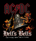 nášivka na záda, zádovka AC/DC - Hells Bells I got my bell