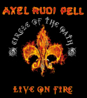 nášivka na záda, zádovka Axel Rudi Pell - Live On Fire