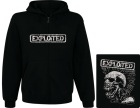 mikina s kapucí a zipem The Exploited - Mohican skull