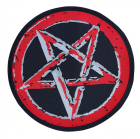 emblém, nášivka Pentagram - red