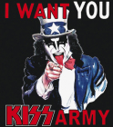 nášivka na záda, zádovka Kiss - I Want You Kiss Army