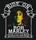 nášivka na záda, zádovka Bob Marley - Ride On