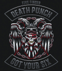 nášivka na záda, zádovka Five Finger Death Punch - Got Your Six III