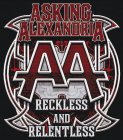 nášivka na záda, zádovka Asking Alexandria - Reckless and Relentless