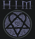 nášivka na záda, zádovka H.I.M. - Heartagram Roses