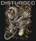 nášivka na záda, zádovka Disturbed - quitar logo