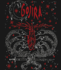 nášivka na záda, zádovka Gojira - Red Logo