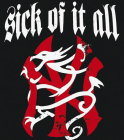 nášivka na záda, zádovka Sick Of It All - logo