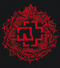 nášivka na záda, zádovka Rammstein - red logo