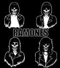nášivka na záda, zádovka Ramones - Skulls