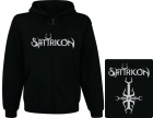mikina s kapucí a zipem Satyricon - logo