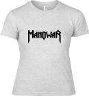 šedivé dámské triko Manowar