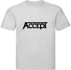 šedivé pánské triko Accept