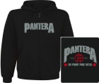 mikina s kapucí a zipem Pantera - 101 Proof Pure Metal