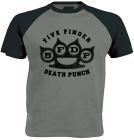 šedočerné triko Five Finger Death Punch