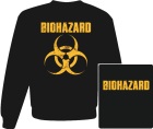 mikina bez kapuce Biohazard - logo
