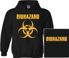 mikina s kapucí Biohazard - logo