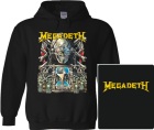 mikina s kapucí Megadeth - Cemetery, Hourglass, Logo