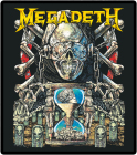 nášivka na záda, zádovka Megadeth - Cemetery, Hourglass, Logo